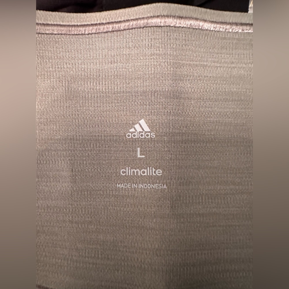 Adidas Women's "Climalite Legging" Grey, Size L - Picture 5 of 8